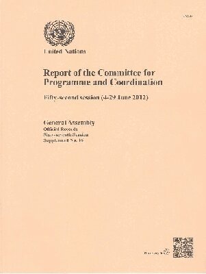 United Nations - Report of the Committee for Programme and Coordination, Häftad. Tillgänglighet: Tillfälligt slut