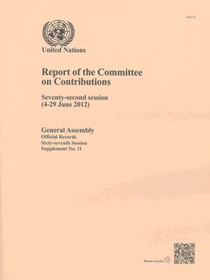 United Nations - Report of the Committee on Contributions, Häftad. Tillgänglighet: Tillfälligt slut