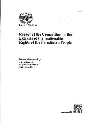 United Nations Department of General Assembly Affairs and Conference Services - Report of the Committee on the Exercise of the Inalienable Rights of the Palestinian People, Häftad. Tillgänglighet: Tillfälligt slut