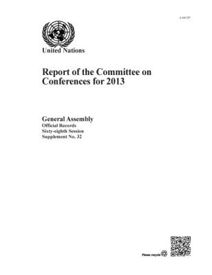 Department of General Assembly Affairs and Conference Services United Nations, United Nations Publications - Report of the Committee on Conferences for 2013, Häftad. Tillgänglighet: Tillfälligt slut