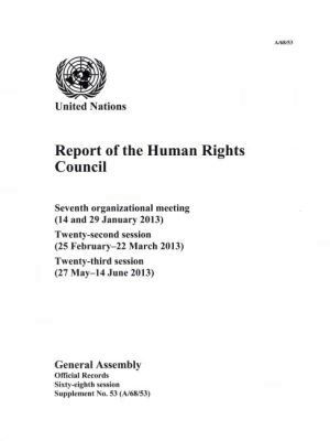 Department of General Assembly Affairs and Conference Services United Nations - Report of the Human Rights Council, Häftad. Tillgänglighet: Tillfälligt slut