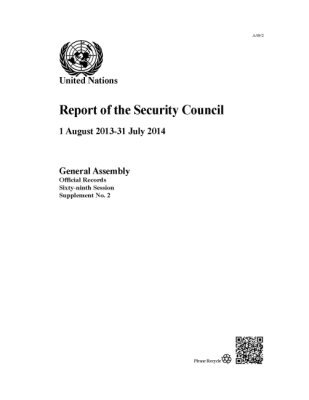 United Nations Department of General Assembly Affairs and Conference Services - Report of the Security Council, Häftad. Tillgänglighet: Tillfälligt slut