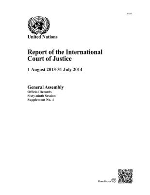 United Nations Department of General Assembly Affairs and Conference Services, United Nations Publications - Report of the International Court of Justice, Häftad. Tillgänglighet: Tillfälligt slut