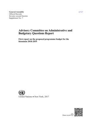 United Nations Department for General Assembly and Conference Management, United Nations Publications - Advisory Committee on Administrative and Budgetary Questions, Häftad. Tillgänglighet: Tillfälligt slut