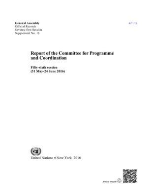 United Nations Department of Management, United Nations Publications - Report of the Committee for Programme and Coordination, Häftad. Tillgänglighet: Tillfälligt slut
