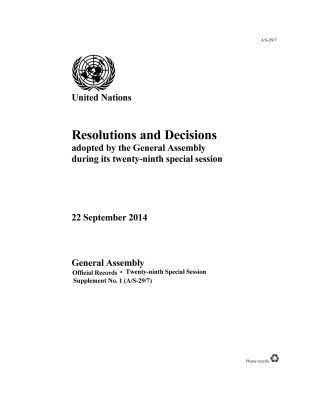United Nations Department for General Assembly and Conference Management, United Nations - Resolutions and Decisions Adopted by the General Assembly During Its Twenty-Ninth Special Session, Häftad. Tillgänglighet: Tillfälligt slut