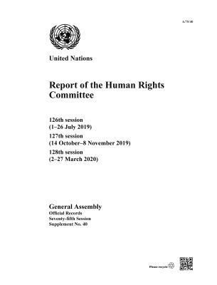 United Nations Department for General Assembly and Conference Management, United Nations Publications - Report of the Human Rights Committee, Häftad. Tillgänglighet: Tillfälligt slut