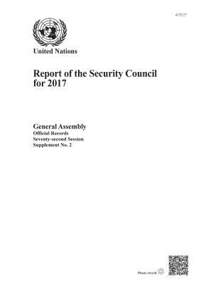 United Nations Department for General Assembly and Conference Management, United Nations Publications - Report of the Security Council 2017, Häftad. Tillgänglighet: Tillfälligt slut