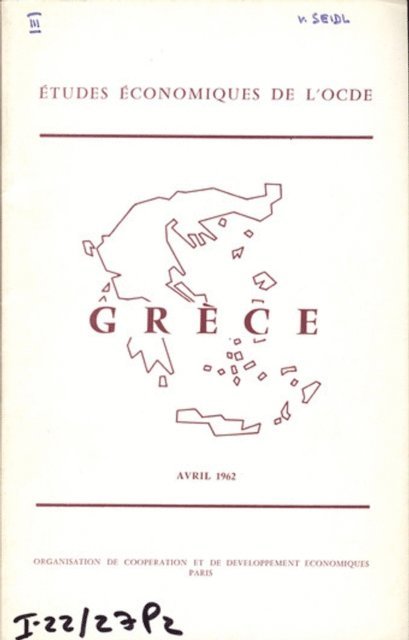 OECD - Etudes economiques de l'OCDE : Grece 1962, E-bok