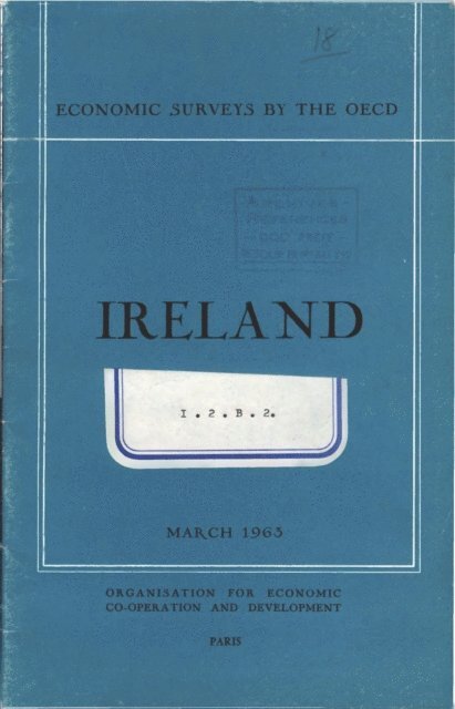 OECD - OECD Economic Surveys: Ireland 1963, E-bok