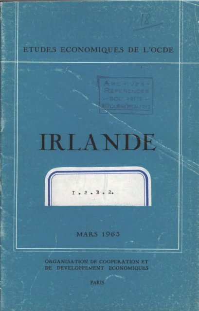 OECD - Etudes economiques de l'OCDE : Irlande 1963, E-bok