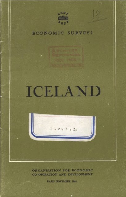 OECD - OECD Economic Surveys: Iceland 1964, E-bok