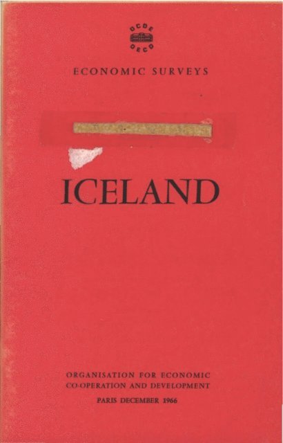 OECD - OECD Economic Surveys: Iceland 1966, E-bok