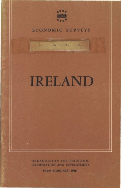 OECD - OECD Economic Surveys: Ireland 1966, E-bok