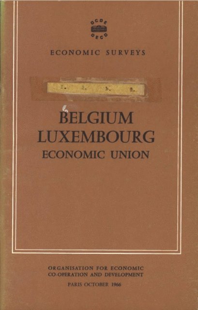 OECD - OECD Economic Surveys: Luxembourg 1966, E-bok