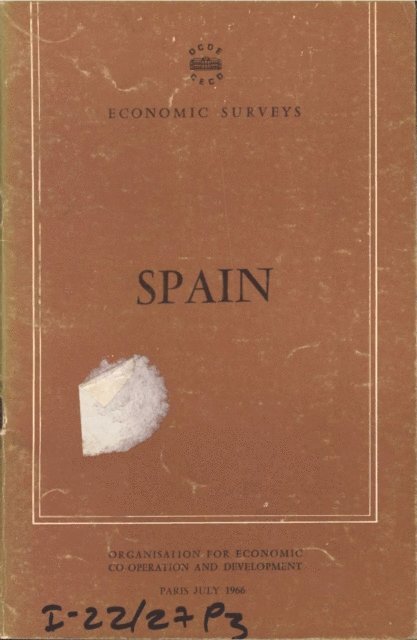 OECD - OECD Economic Surveys: Spain 1966, E-bok