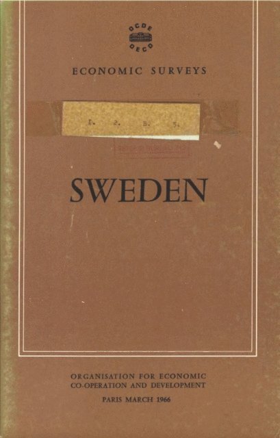 OECD - OECD Economic Surveys: Sweden 1966, E-bok
