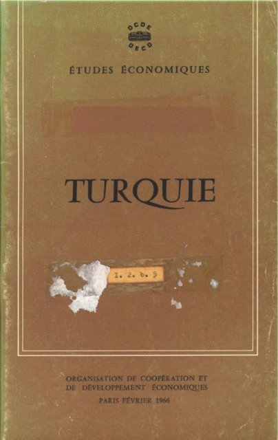 OECD - Etudes economiques de l'OCDE : Turquie 1966, E-bok