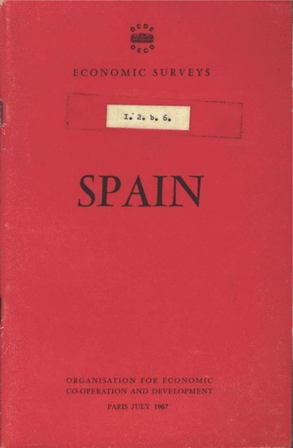 OECD - OECD Economic Surveys: Spain 1967, E-bok
