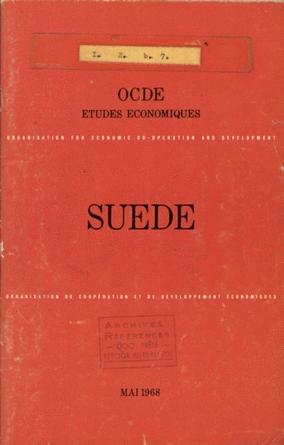 OECD - Etudes economiques de l'OCDE : Suede 1968, E-bok