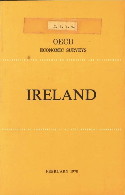 OECD - OECD Economic Surveys: Ireland 1970, E-bok