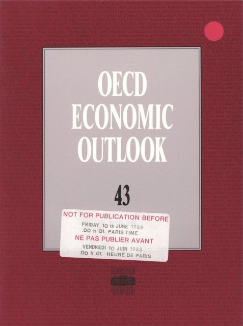 OECD - OECD Economic Outlook, Volume 1988 Issue 1, E-bok