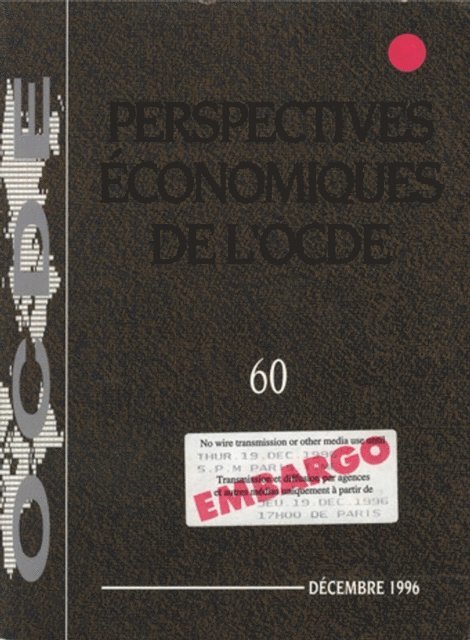 OECD - Perspectives economiques de l'OCDE, Volume 1996 Numero 2, E-bok
