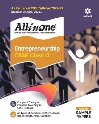 Experts Compilation - CBSE All In One Entrepreneurship Class 12 2022-23 Edition, Häftad