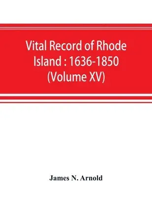 James N Arnold - Vital record of Rhode Island, Häftad. Tillgänglighet: Lägg i varukorg