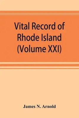 James N Arnold - Vital record of Rhode Island, Häftad. Tillgänglighet: Lägg i varukorg