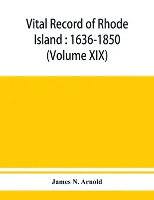 James N Arnold - Vital record of Rhode Island, Häftad. Tillgänglighet: Lägg i varukorg