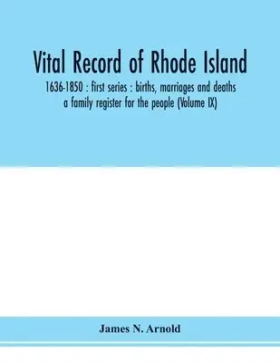 James N Arnold - Vital record of Rhode Island, Häftad. Tillgänglighet: Lägg i varukorg