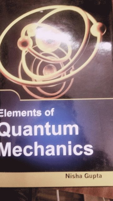 Elements Of Quantum Mechanics