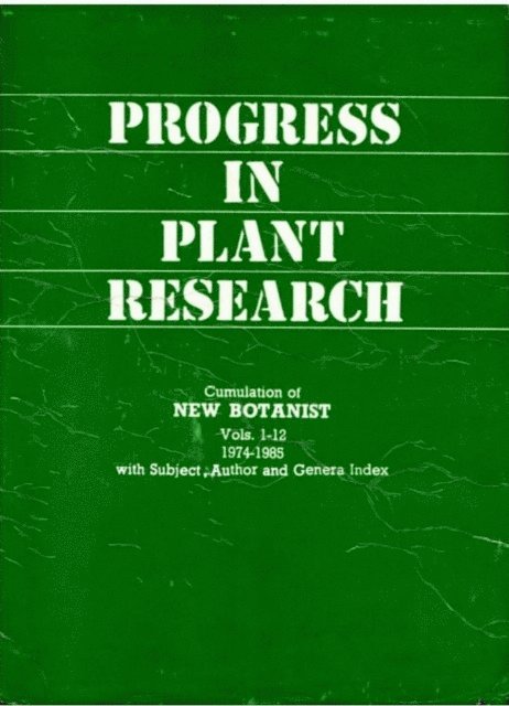 P. K. K. NAIR, T.N. KHOSHOO - Progress In Plant Research Volume-3 (Part-I), E-bok