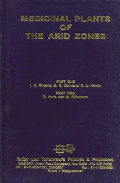B. K. ABROL, I. C. CHOPRA - Medicinal Plants of the Arid Zones, E-bok. Tillgänglighet: Lägg i varukorg