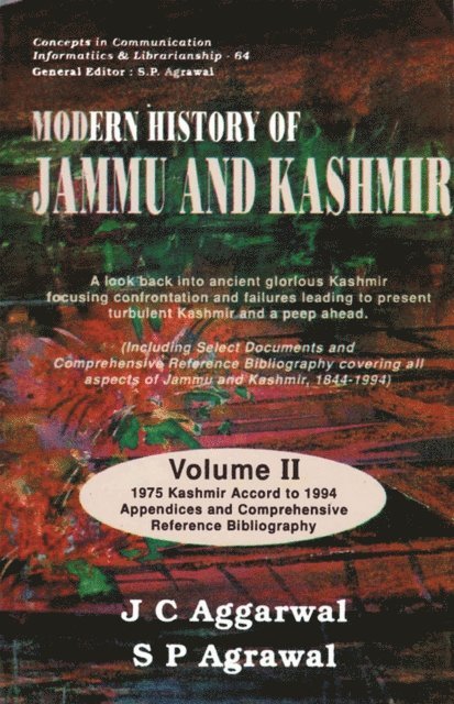 S. P. Agrawal, J. C. Aggarwal - Modern History of Jammu and Kashmir, E-bok