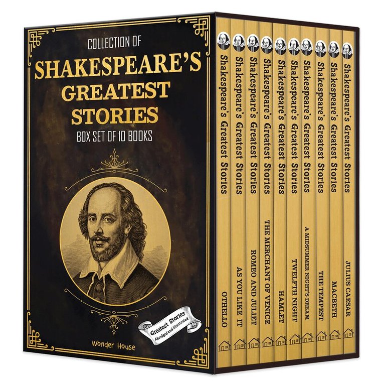 Wonder House Books - Collection of Shakespeare's Greatest Stories (Box Set of 10 Books) for Children, Häftad