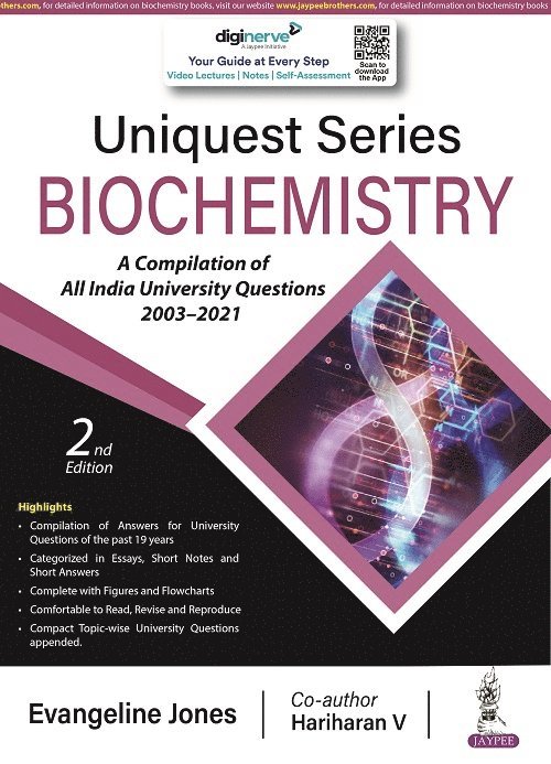Evangeline Jones, Hariharan V - Uniquest Series: Biochemistry, Häftad