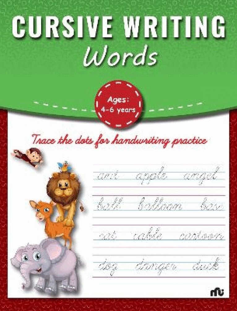 Moonstone Rupa Publications - Cursive Writing Words, Häftad