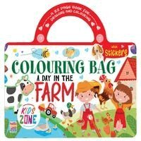A Day In The Farm Colouring Bag