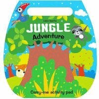 Little Sparks Carry Me Activity Pad: Jungle Adventure - Activity Book Wih Die Cut Handle For Kids