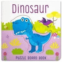 Dinosaur Puzzle Book: Board Book With Jigsaw Puzzles For Kids