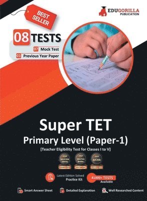 Edugorilla Community Pvt Ltd - Super Tet Primary Level Exam (Paper-1) Book | 7 Full-Length Mock Tests + 1 Previous Year Paper (1300+ Solved Questions) | Free Access to Online Tests, Häftad. Tillgänglighet: Lägg i varukorg