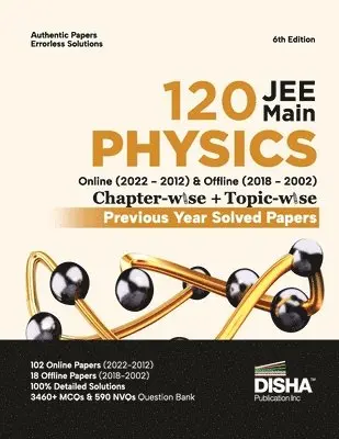 Disha Publication - Disha 120 Jee Main Physics Online (2022 - 2012) & Offline (2018 - 2002) Chapter-Wise + Topic-Wise Previous Year Solved Papers, Häftad. Tillgänglighet: Lägg i varukorg