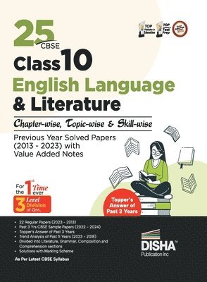 Disha Experts - 25 Cbse Class 10 English Language & Literature Chapter-Wise, Topic-Wis, Häftad