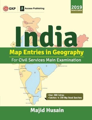 Majid Husain - India Map Entries in Geography for Civil Services Main Examination 2019, Häftad
