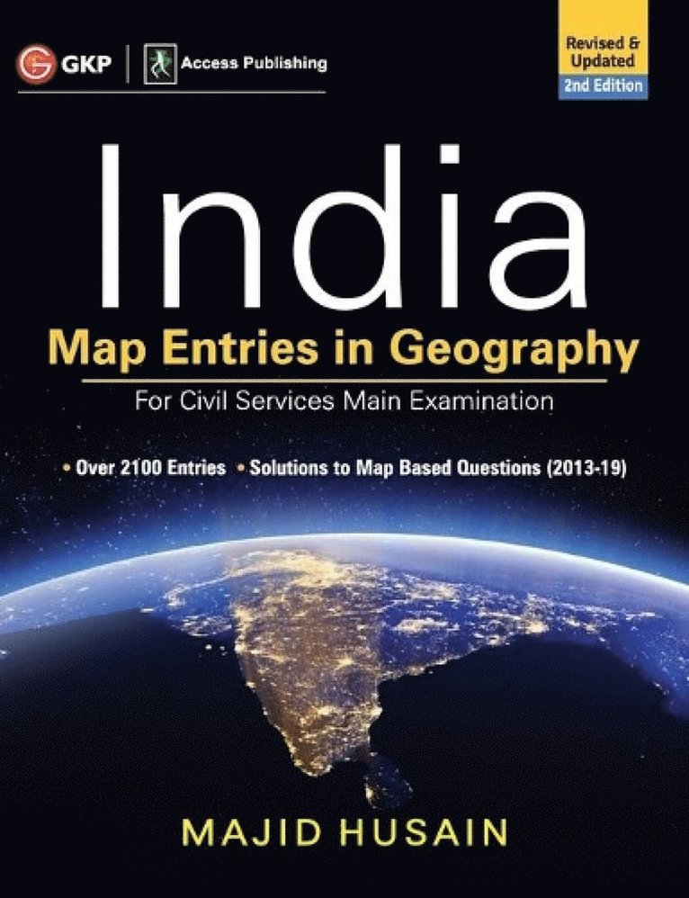 Majid Husain - India Map Entries in Geography for Civil Services Main Examination, Häftad