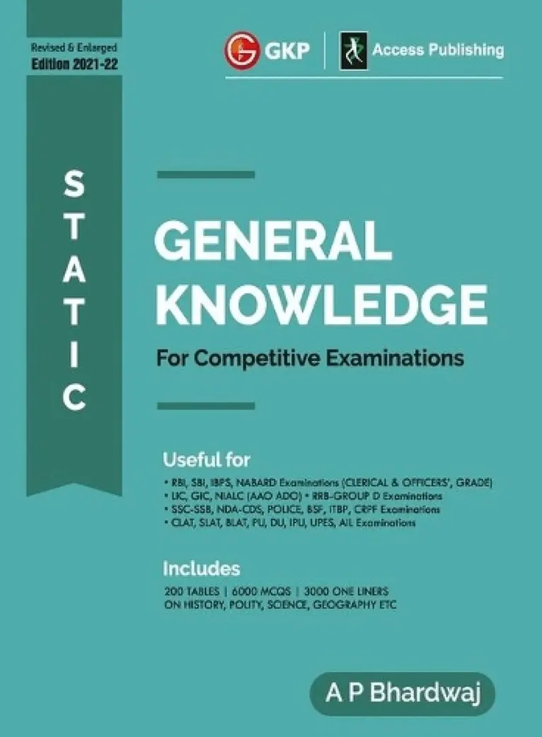 A.P. Bhardwaj - Static General Knowledge, Häftad. Tillgänglighet: Lägg i varukorg