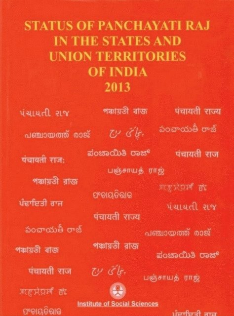 Buddhadeb Ghosh, George Mathew - Status Of Panchayati Raj In The State And Union Territories Of India 2013, E-bok