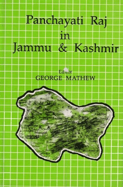 Panchayati Raj, George Mathew - Panchayati Raj in Jammu and Kashmir, E-bok